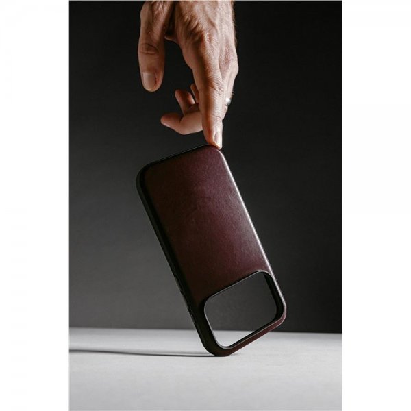 Nomad iPhone 17 Pro Max Cover Modern Leather Case Horween Burgundy