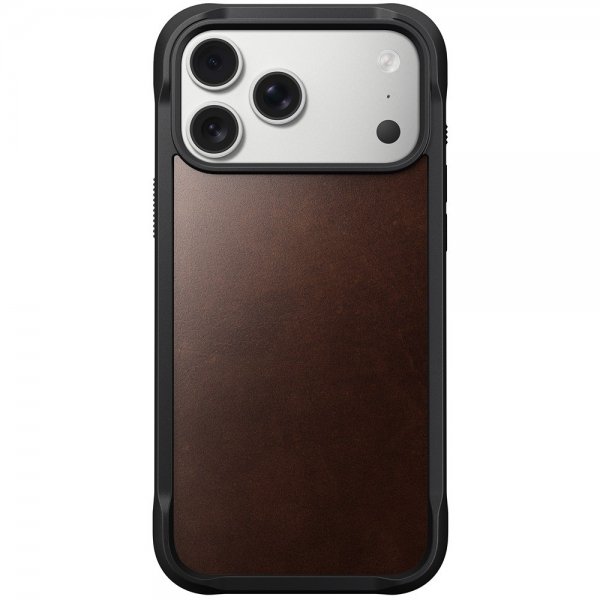 Nomad iPhone 17 Pro Max Cover Robust lædercover Horween Rustic Brown