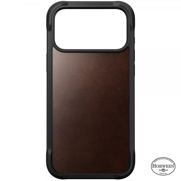 Nomad iPhone 17 Pro Max Cover Robust lædercover Horween Rustic Brown