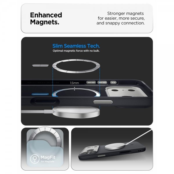 Spigen iPhone 17 Pro Max Cover Nano Pop MagFit Black Sesame