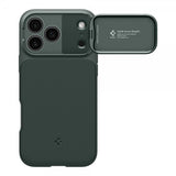 Spigen iPhone 17 Pro Max Cover Optik Armor MagFit Abyss Green