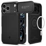 Spigen iPhone 17 Pro Max Cover Optik Armor MagFit Sort