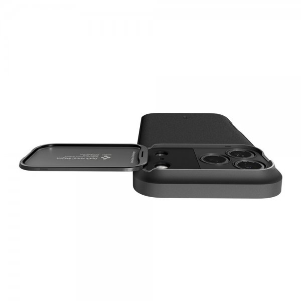 Spigen iPhone 17 Pro Max Cover Optik Armor MagFit Sort