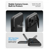 Spigen iPhone 17 Pro Max Cover Optik Armor MagFit Sort