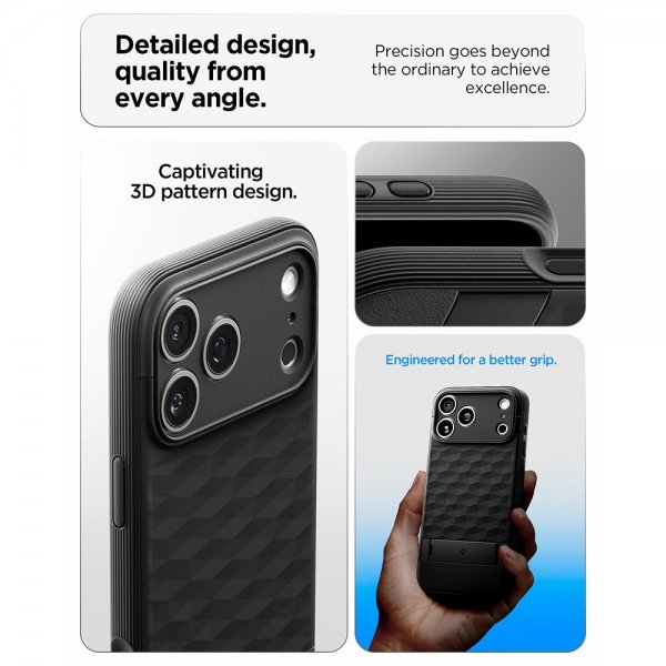 Spigen iPhone 17 Pro Max Cover Parallax S MagFit Mat Sort