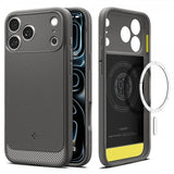 Spigen iPhone 17 Pro Max Cover Rugged Armor MagFit Marble Gray
