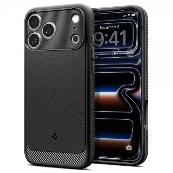 Spigen iPhone 17 Pro Max Cover Rugged Armor MagFit Mat Sort