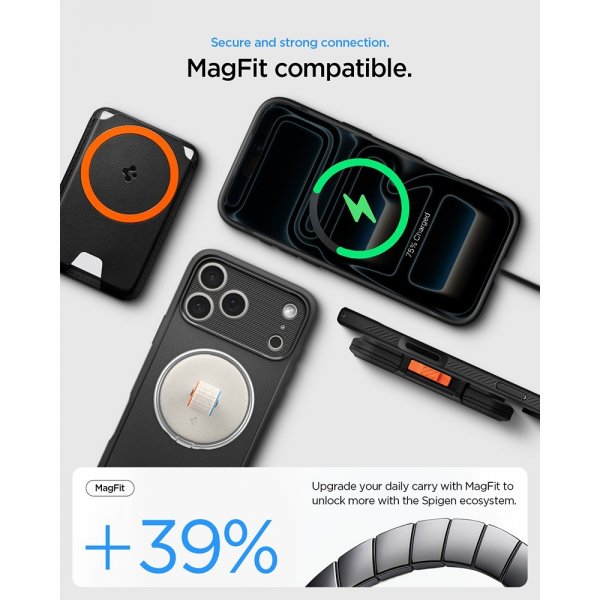 Spigen iPhone 17 Pro Max Cover Rugged Armor MagFit Mat Sort