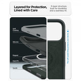 Spigen iPhone 17 Pro Max Cover Silicone Fit MagFit Abyss Green