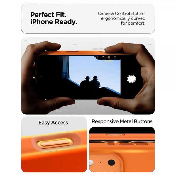 Spigen iPhone 17 Pro Max Cover Silicone Fit MagFit Cosmic Orange