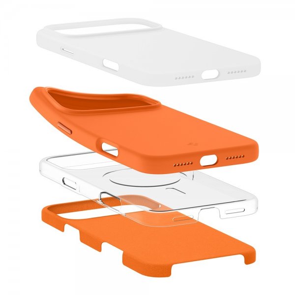 Spigen iPhone 17 Pro Max Cover Silicone Fit MagFit Cosmic Orange