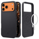Spigen iPhone 17 Pro Max Cover Silicone Fit MagFit Sort