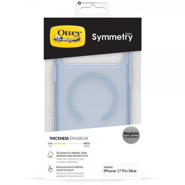 Otterbox iPhone 17 Pro Max Cover Symmetry Clear MagSafe Blue Bliss