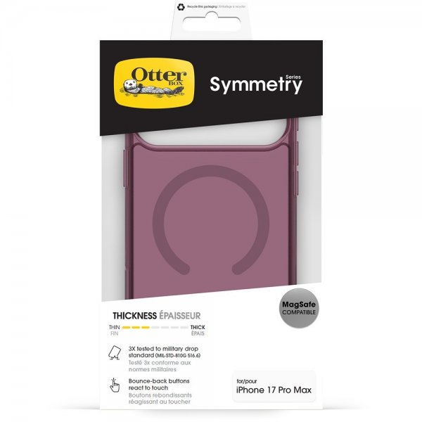 Otterbox iPhone 17 Pro Max Cover Symmetry Clear MagSafe Purple Mystery