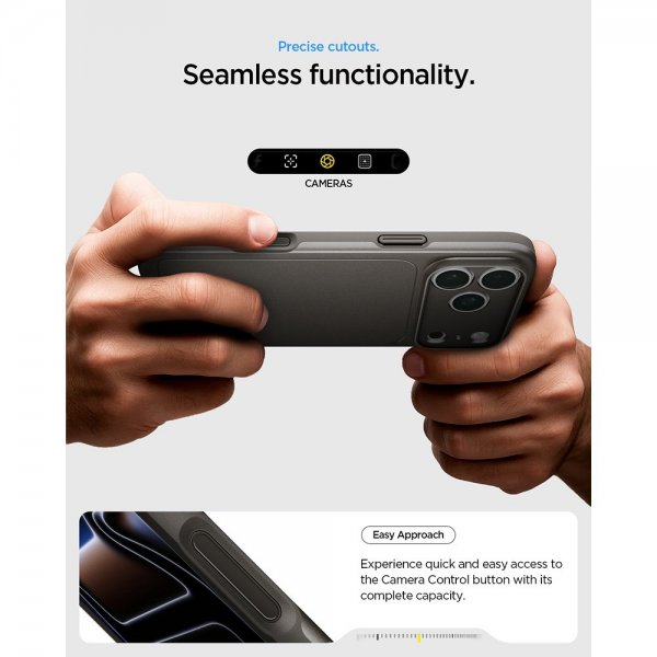 Spigen iPhone 17 Pro Max Cover Thin Fit MagFit Gunmetal