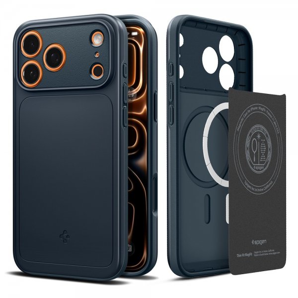 Spigen iPhone 17 Pro Max Cover Thin Fit MagFit Metal Slate