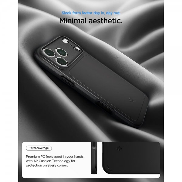 Spigen iPhone 17 Pro Max Cover Thin Fit MagFit Sort