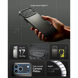 Spigen iPhone 17 Pro Max Cover Tough Armor T MagFit Gunmetal