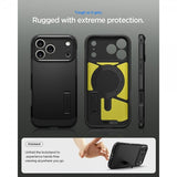 Spigen iPhone 17 Pro Max Cover Tough Armor T MagFit Sort