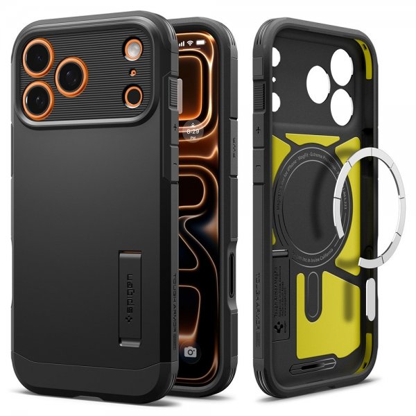 Spigen iPhone 17 Pro Max Cover Tough Armor T MagFit Sort
