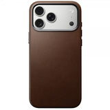 Nomad iPhone 17 Pro Max Cover Traditional Leather Case Brun
