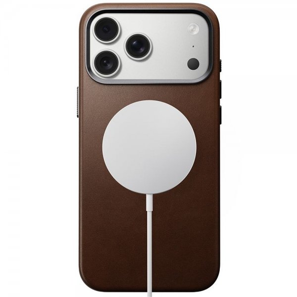 Nomad iPhone 17 Pro Max Cover Traditional Leather Case Brun