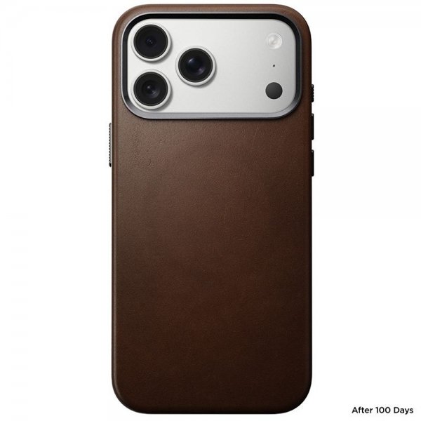 Nomad iPhone 17 Pro Max Cover Traditional Leather Case Brun