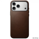 Nomad iPhone 17 Pro Max Cover Traditional Leather Case Brun