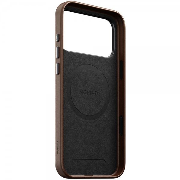 Nomad iPhone 17 Pro Max Cover Traditional Leather Case Brun