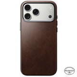 Nomad iPhone 17 Pro Max Cover Traditional Læderetui Horween Rustic Brown