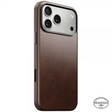 Nomad iPhone 17 Pro Max Cover Traditional Læderetui Horween Rustic Brown