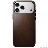 Nomad iPhone 17 Pro Max Cover Traditional Læderetui Horween Rustic Brown