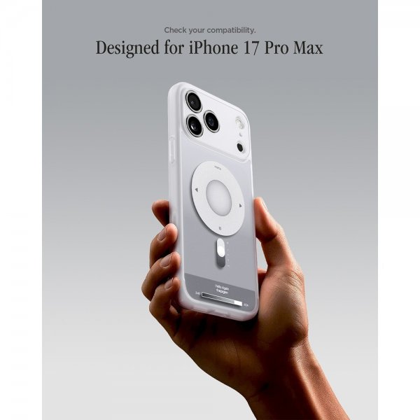 Spigen iPhone 17 Pro Max Cover Ultra Hybrid Classic MagFit Sølv