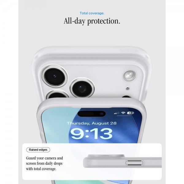 Spigen iPhone 17 Pro Max Cover Ultra Hybrid Classic MagFit Sølv