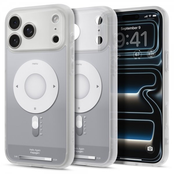 Spigen iPhone 17 Pro Max Cover Ultra Hybrid Classic MagFit Sølv