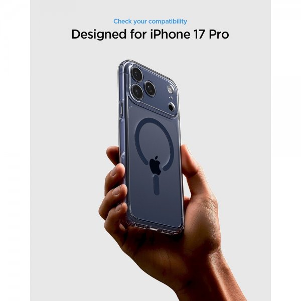 Spigen iPhone 17 Pro Max Cover Ultra Hybrid MagFit Clear Deep Blue