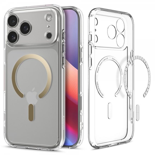 Spigen iPhone 17 Pro Max Cover Ultra Hybrid MagFit Clear Gold