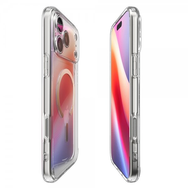 Spigen iPhone 17 Pro Max Cover Ultra Hybrid MagFit Clear Gold