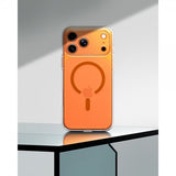 Spigen iPhone 17 Pro Max Cover Ultra Hybrid MagFit Klar Orange