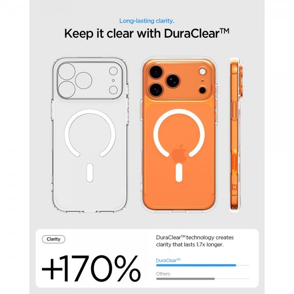 Spigen iPhone 17 Pro Max Cover Ultra Hybrid MagFit Clear White