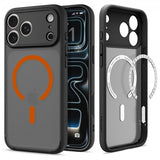 Spigen iPhone 17 Pro Max Cover Ultra Hybrid MagFit Frost Black Orange