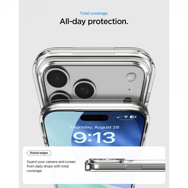 Spigen iPhone 17 Pro Max Cover Ultra Hybrid S MagFit Klar Hvid
