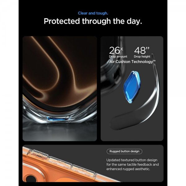 Spigen iPhone 17 Pro Max Cover Ultra Hybrid T MagFit Glossy Orange