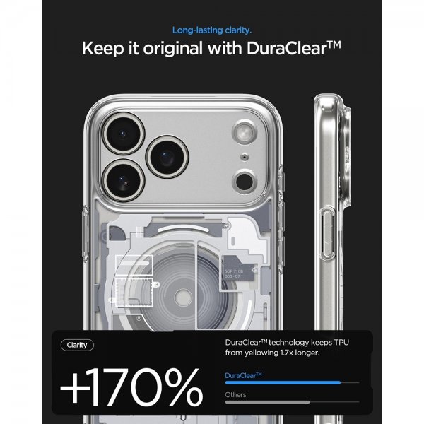 Spigen iPhone 17 Pro Max Cover Ultra Hybrid Zero One MagFit Hvid