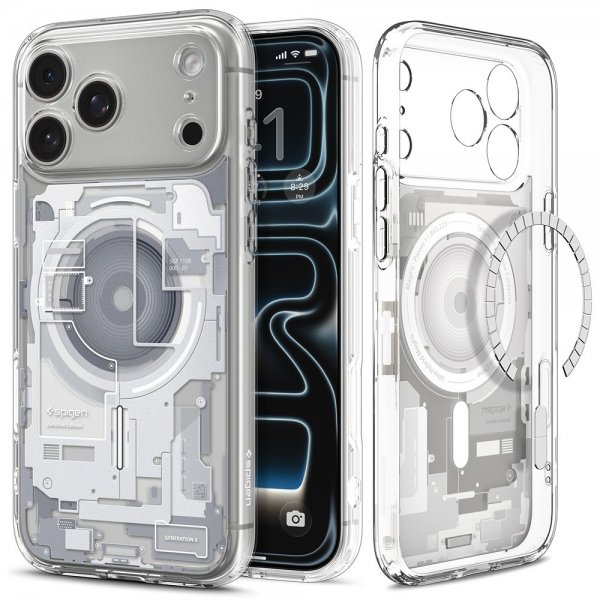 Spigen iPhone 17 Pro Max Cover Ultra Hybrid Zero One MagFit Hvid