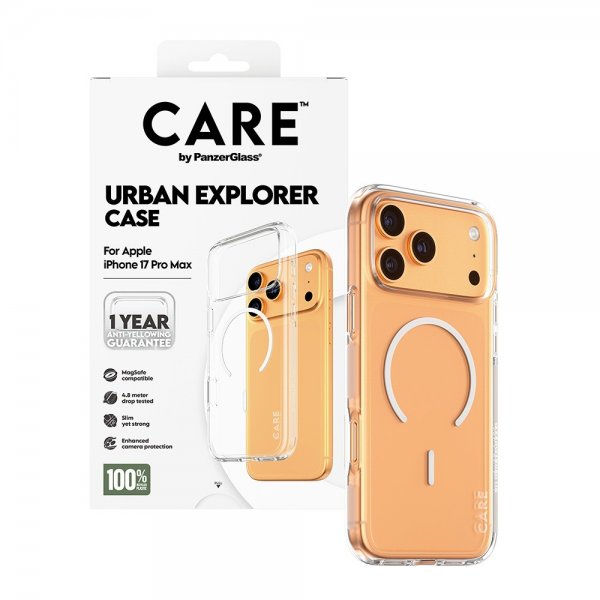 CARE by PanzerGlass iPhone 17 Pro Max Cover Urban Explorer MagSafe Hvid