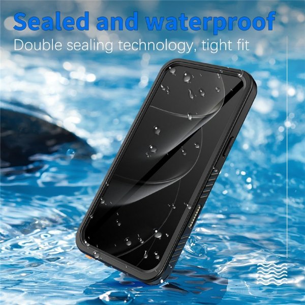 Redpepper iPhone 17 Pro Max Cover Vandtæt IP68 Sort