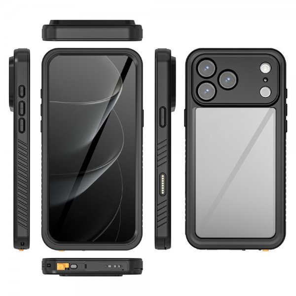 Redpepper iPhone 17 Pro Max Cover Vandtæt IP68 Sort