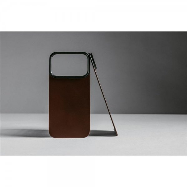 Nomad iPhone 17 Pro Max Skin Mag Læder Bagside Rustic Brown