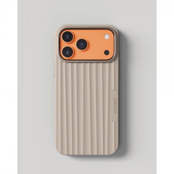 Nudient iPhone 17 Pro Cover Bold Case MagSafe Linen Beige